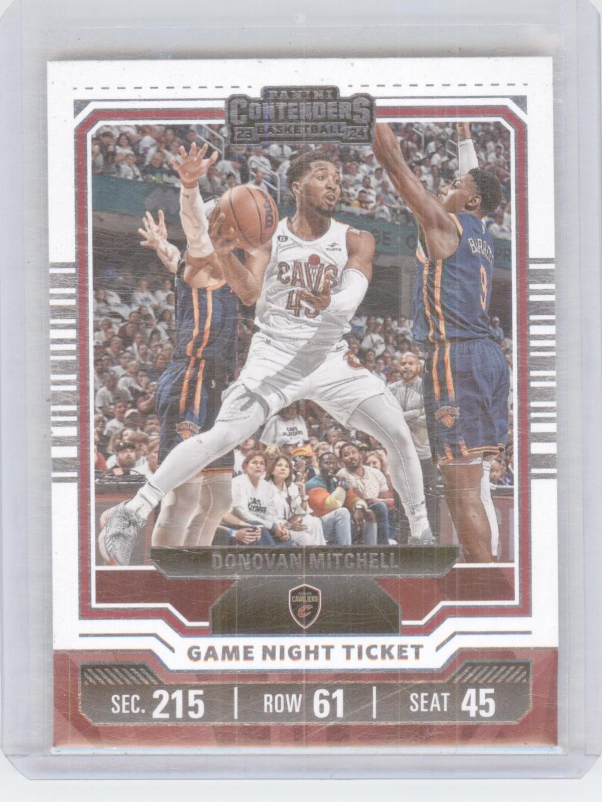 2023-24 Panini Contenders #19 Donovan Mitchell Game Night Ticket