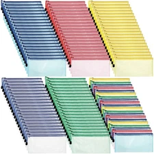 100 Pack Mesh Zipper Pouch Pencil Pouches Bulk Clear File Bag Waterproof Docu...