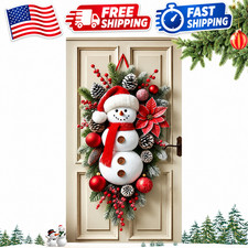 Christmas Door Decor Snowman Cute Home Decor Door Banner Large Holiday Ornaments
