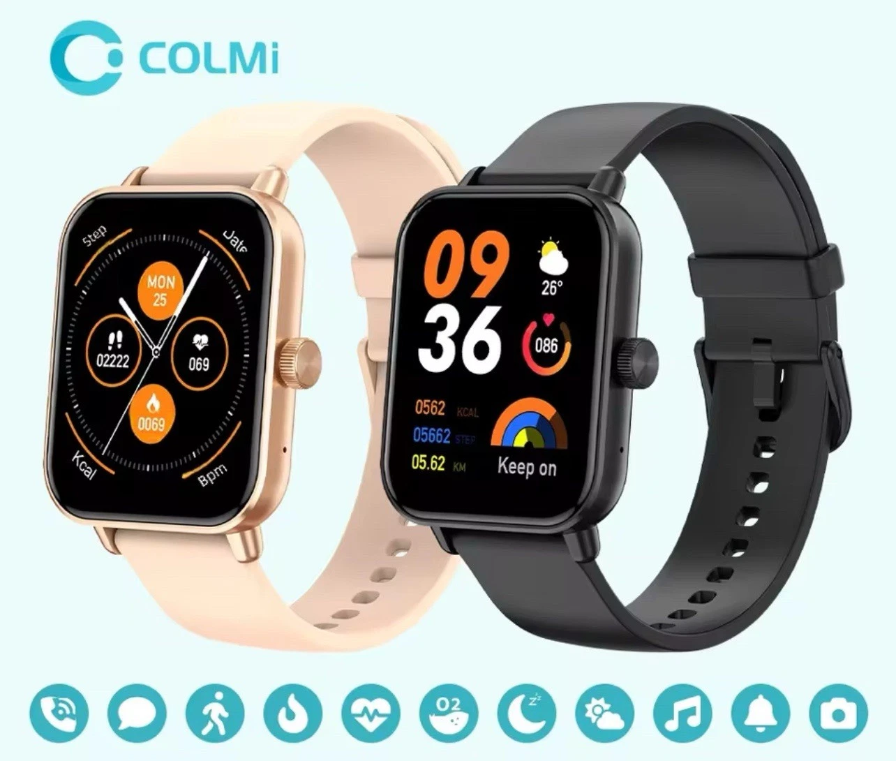 Smart Watch Bluetooth Calling Heart Fitness Stress Sleep Tracker Android IOS