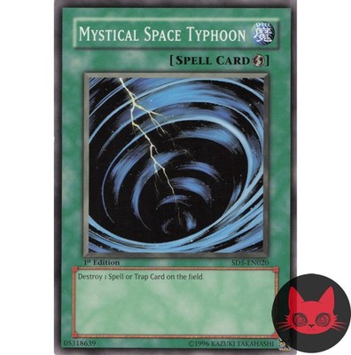 Yugioh Mystical Space Typhoon SD5-EN020 Common 1st Edition NM