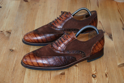Floris Van Bommel Herren Lux Schuhe bruan Business Gr  7.5G - 41.5     (15925)