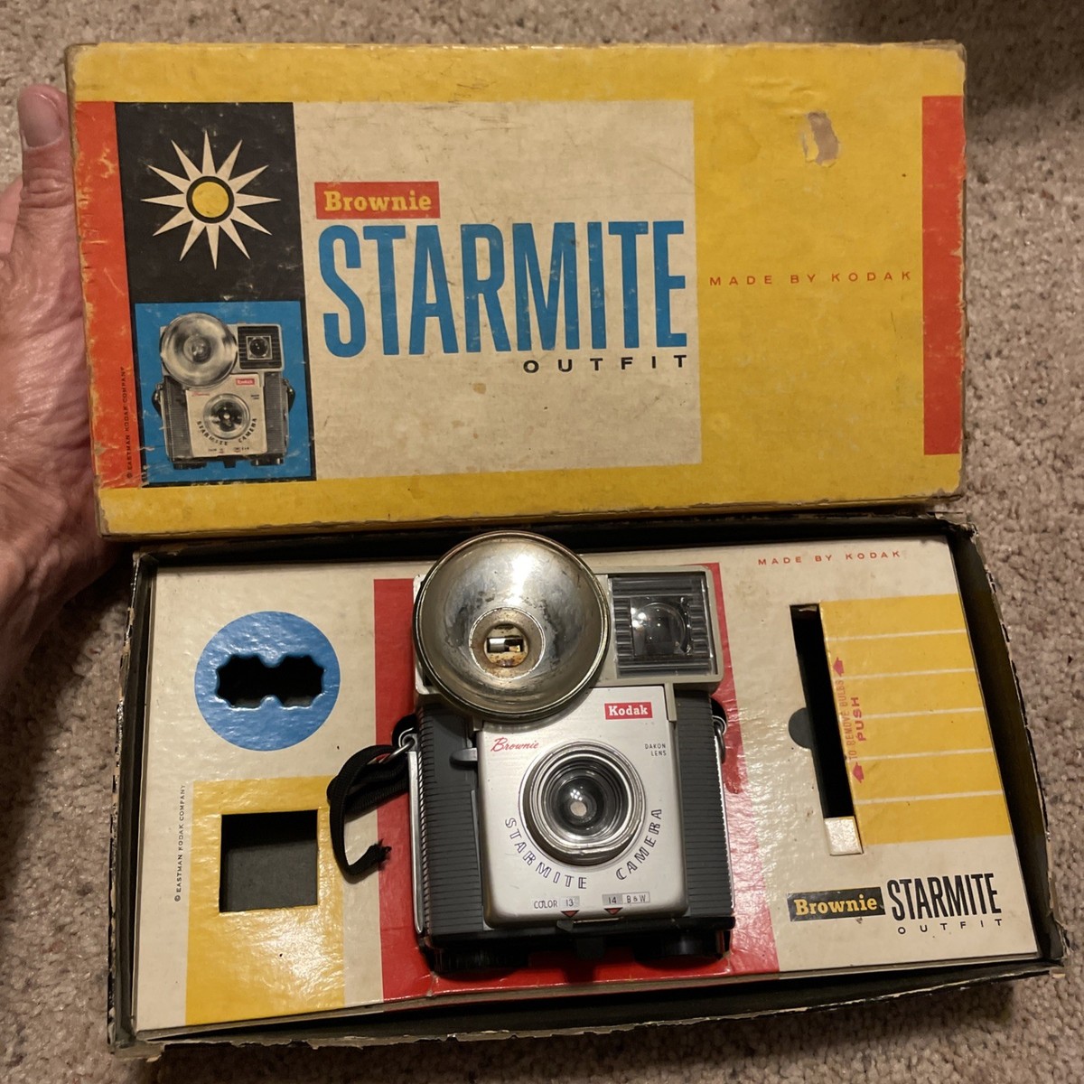 Vintage Kodak Brownie Starmite Camera With Original Box