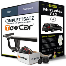 F&uuml;r MERCEDES GLS Typ X166 Anh&auml;ngerkupplung starr +eSatz 13pol 16-19 NEU