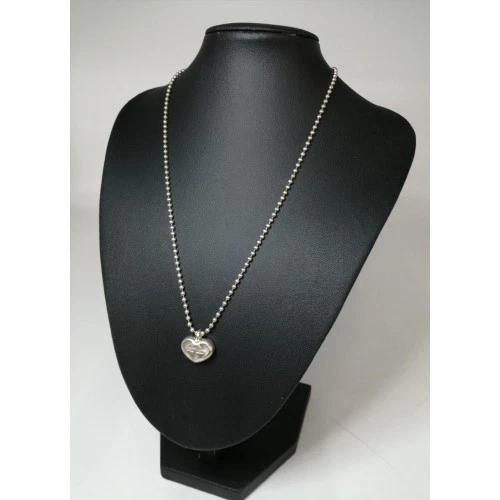 GUCCI Collana Argento Incastro G Cuore Giappone