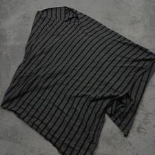 Eileen Fisher Top Womens One Size Gray Stripe...