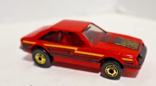 Vintage Hot Wheels Turbo Mustang Cobra #3361 The Hot Ones GHO Red Hong Kong