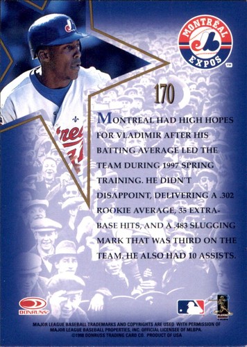 Vladimir Guerrero ⚾ Collection MLB AU CHOIX 1996 - 1999 EXPOSITIONS DE MONTRÉAL ⚾ SÉNATEUR - Photo 101 sur 203