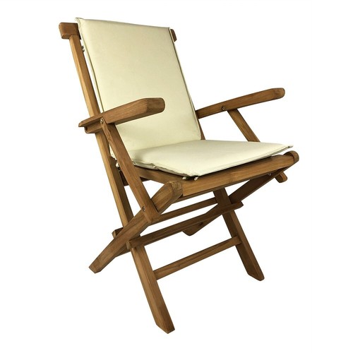 Tempo Style - 2er Set Klappstühle mit Armlehnen aus Teakholz - Pinta - Bild 12 von 16