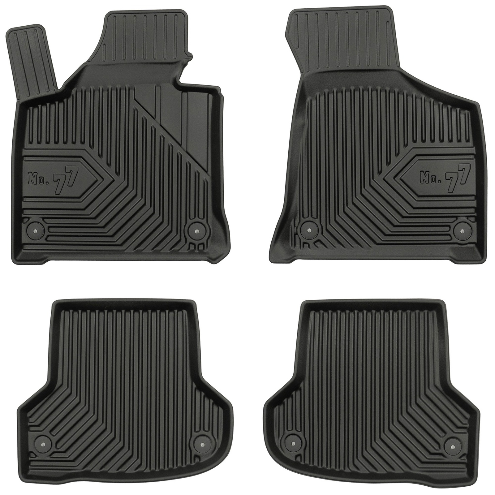 Tapis de sol TPE Frogum No.77 pour Audi A3 8P 2003-2013 noir