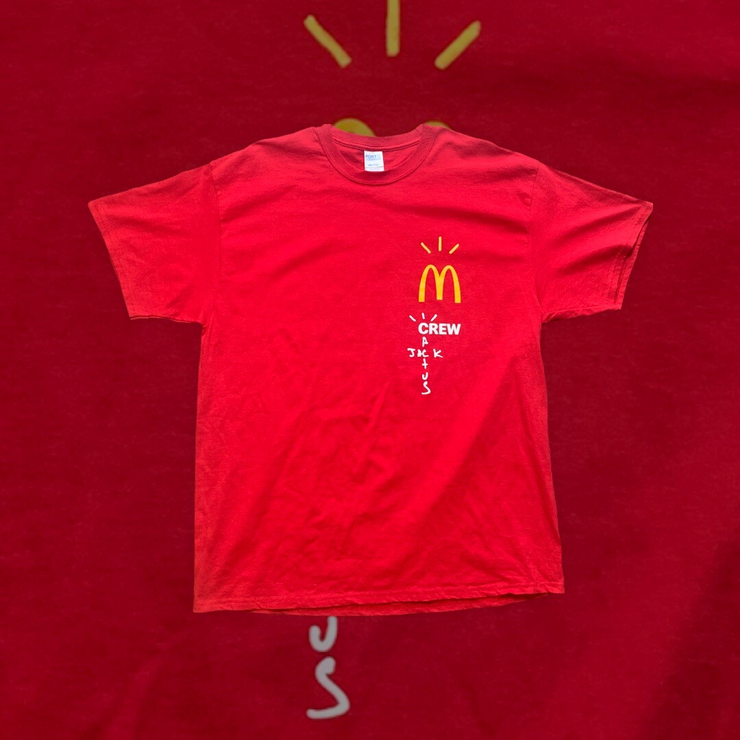 travis scott cactus jack mcdonalds t shirt Fast Food Astroworld