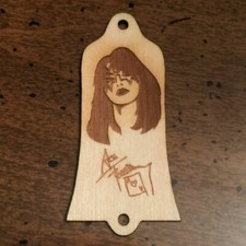 GUITAR TRUSS ROD COVER - Wood Burned - Fits USA GIBSON - ACE FREHLEY KISS