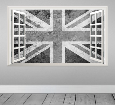 Union Jack Flagge UK England Königreich Magic Fenster Wandaufkleber Druck Poster Aufkleber