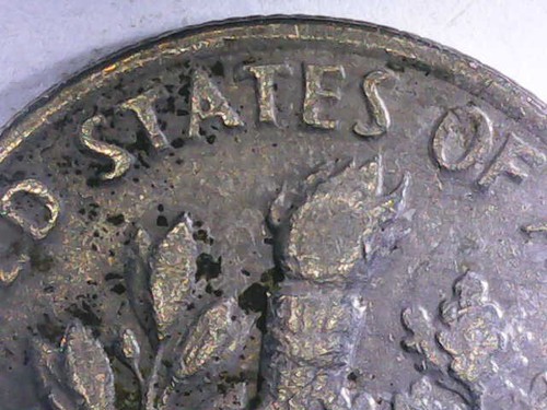 1968-P Roosevelt Dime Die Error On Head And Date - Picture 9 of 10