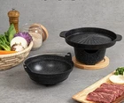 Korean Barbecue Grill and Pot Smokeless Small One Person Mini Bbq Grill