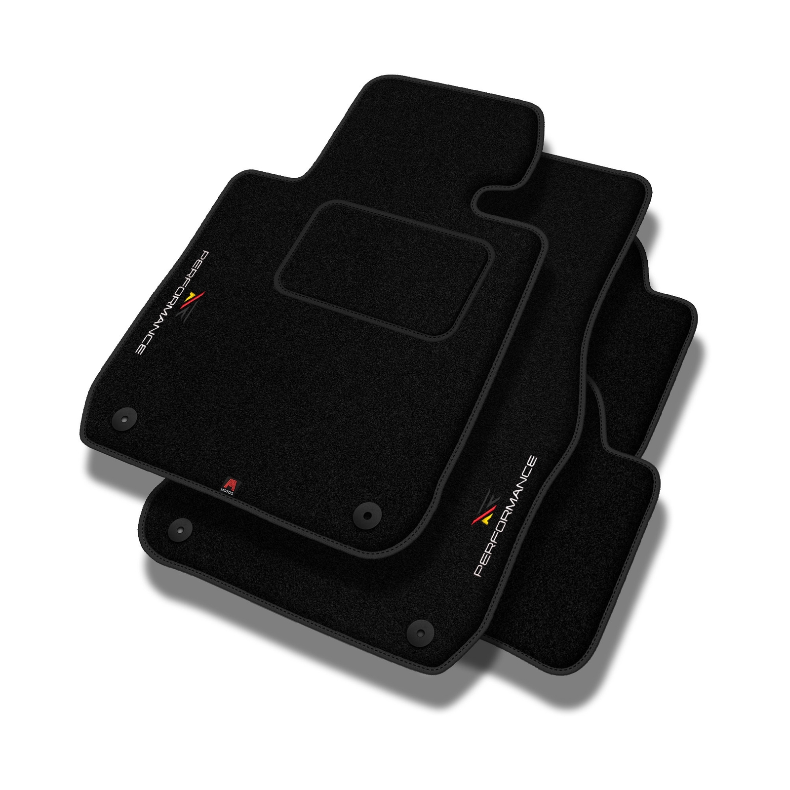 Tapis de sol Ford Fiesta VII en velours Premium noir haute densité YW