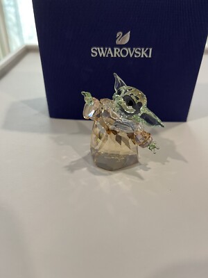 SWAROVSKI - ヨーダ Swarovski Crystal MANDALORIAN THE CHILD BABY YODA STAR WARS