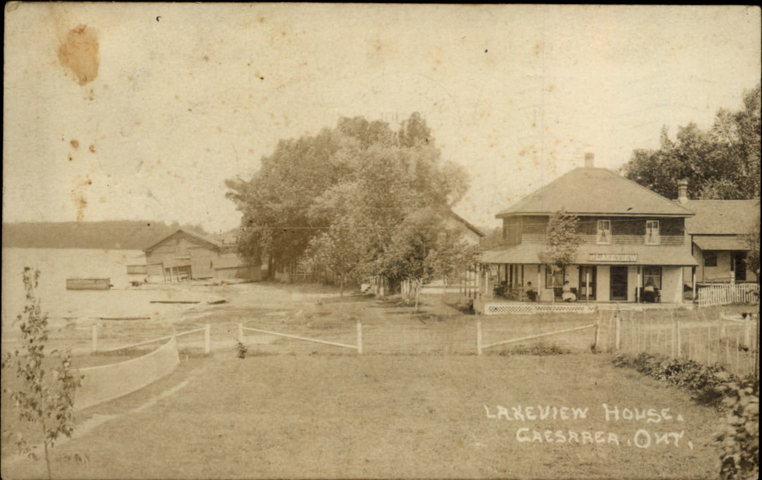 RPPC Caesarea Ontario Canada Lakeview House 1911 real photo postcard eBay