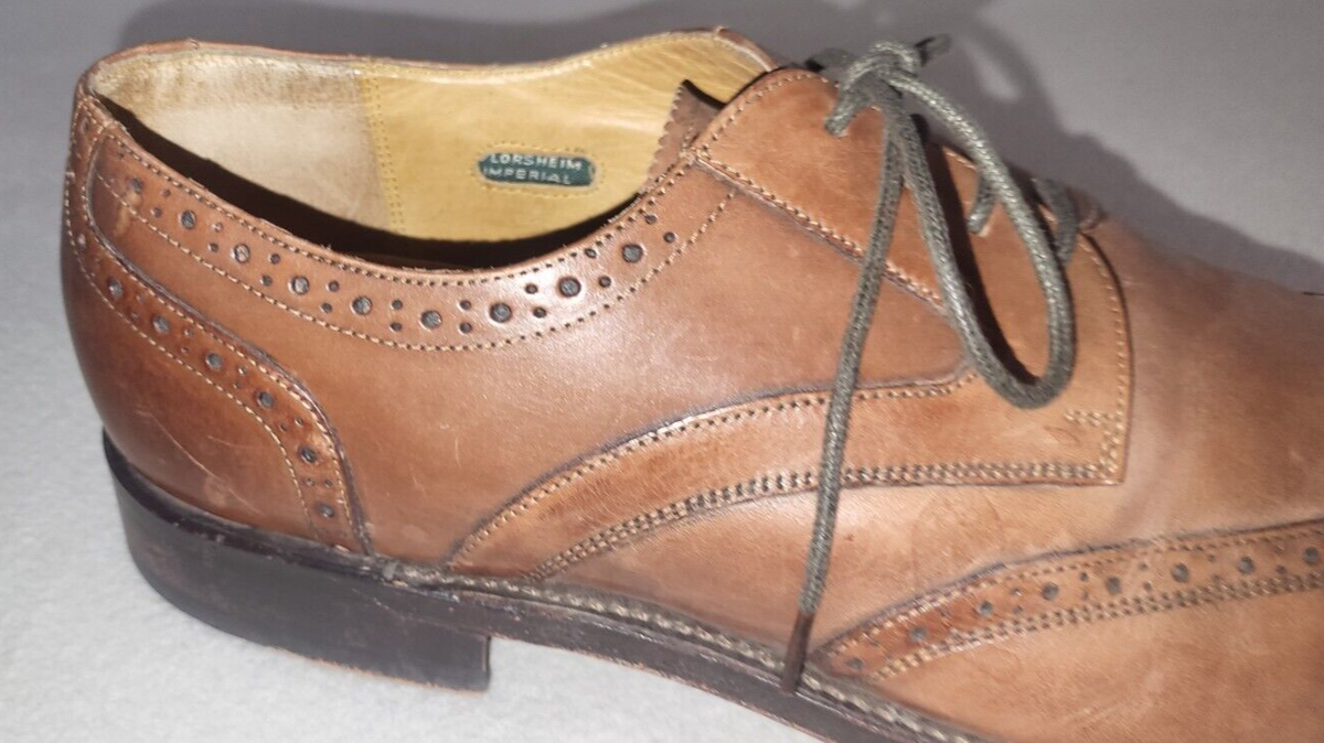 Florsheim Imperial 12082 Wingtip Leather Brown Oxford Shoes  display picture 1