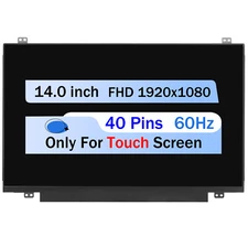 For Lenovo FRU 00NY686 LED LCD Touch Screen Replacement Display 14.0" FHD 40 Pin