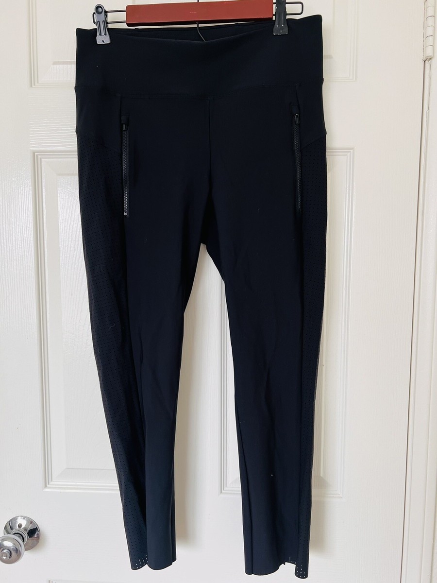専用4 Athleta S/84445 Black Zipper Pocket Crop Ankle Leggings Size M