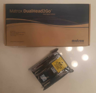 MATROX DUALHEAD2GO - DUAL HEAD 2 GO - D2G-A2D-IF - IM STATIC SHIELD BAG