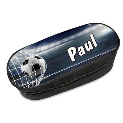 Federmäppchen Fußball Name personalisiert Geschenk Jungen Schulanfang Federmappe
