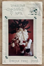 HOMESPUN HOLIDAY SANTA Doll Pattern by Homespun Farms Beth Keiter