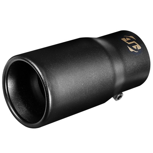 Car exhaust tip 2.5'' Inlet Black Coated Stainless Steel Muffler Pipe Bolt on - Picture 6 of 8