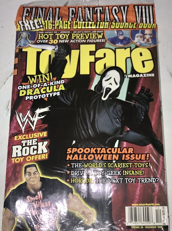 ToyFare Magazine #28 December 1999 The Rock Scream Cover Sealed W/FFVIII Booklet