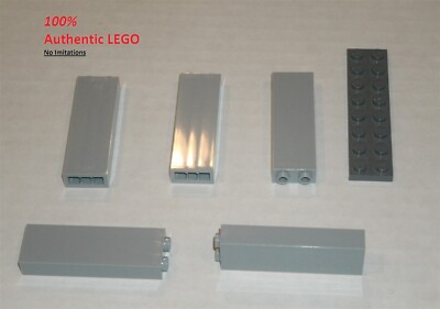 LEGO NEW 1x2x5 Light Bluish Grey Brick (5x) 4211363 Brick 2454 | eBay