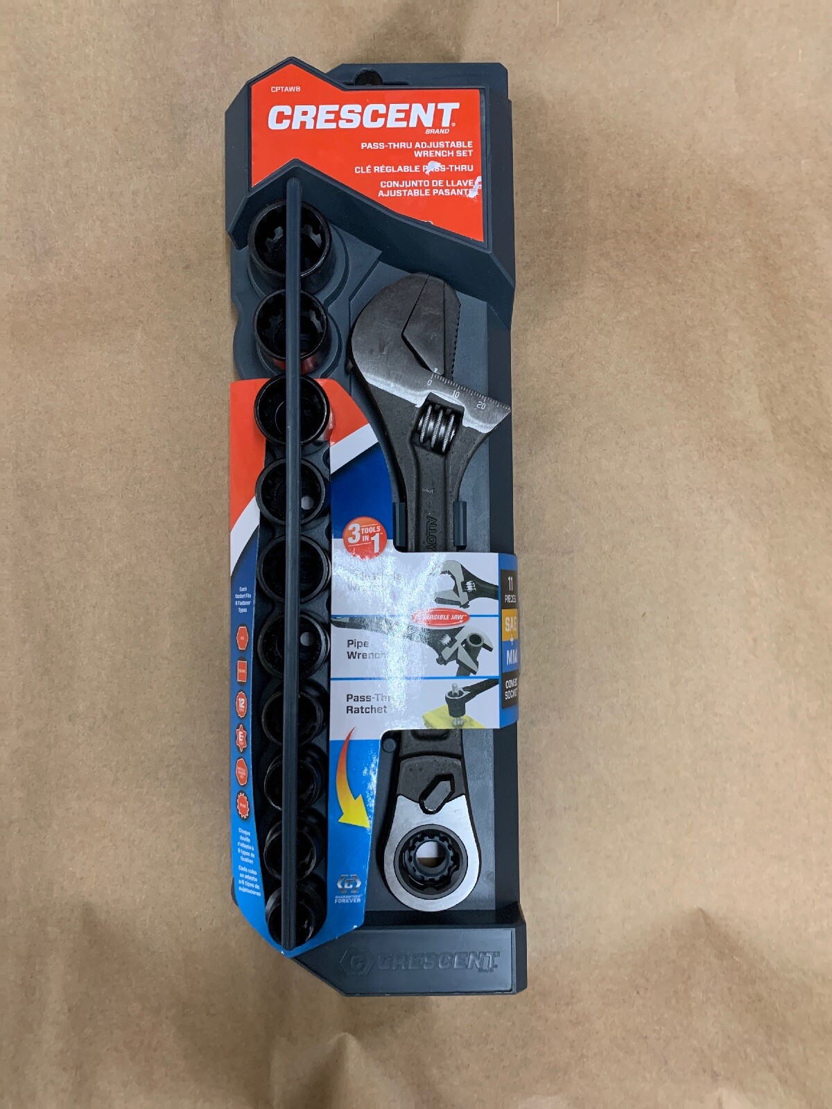 New Crescent 11PC 3/8" PassThru Adjustable Wrench Set eBay