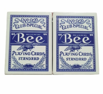 2 Deck Vintage Bee No. 92 Club Special Diamond Back Playing Card