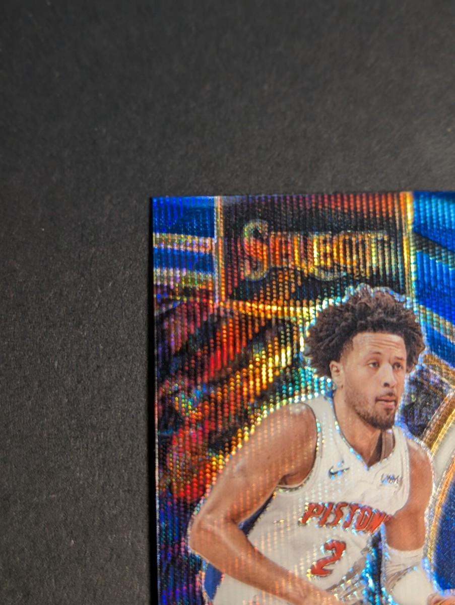 🔥🏀Cade Cunningham 2023-24 Panini Select Premier Blue Wave Prizm