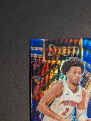 🔥🏀Cade Cunningham 2023-24 Panini Select Premier Blue Wave Prizm