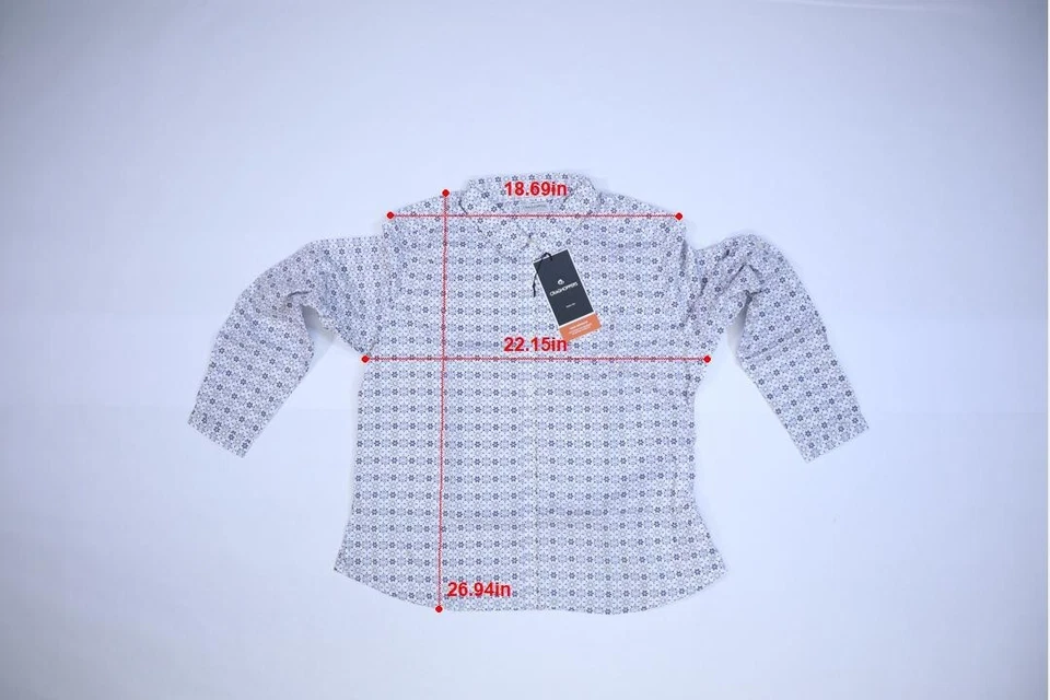 Camisa Craghoppers Kiwi Secado Rápido Manga Larga Botón Frontal Azul Galaxia Para Mujer 2XL Foto 4 de 4