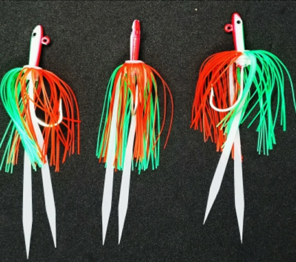 5 Teaser Stlye Glass Minnow Silicona Falda Señuelo Plantilla Fondo Nuclear Pesca Fluke Foto 2 de 3