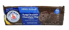 Voortman Zero Sugar Fudge Brownie Chocolate Chip Cookies 8 oz