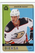 17/18 2017/18 O-Pee-Chee Retro Blank Back #424 Kevin Bieksa Ducks SSP