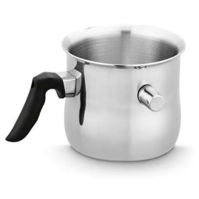 KSJONE Milchkessel Edelstahl 2,5 Quart - Mit Pfeife & Trichter