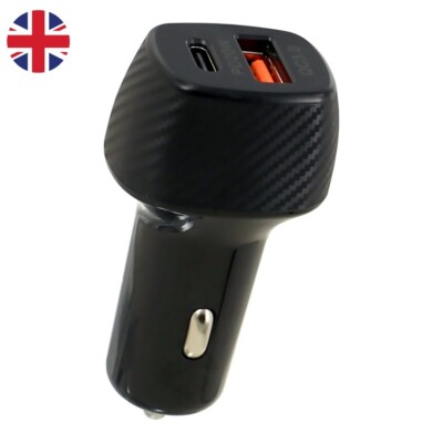38W USB-C PD Auto Ladegerät, QC 3.0 Schnellladeadapter für Android, alle Fahrzeuge