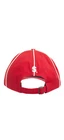 Chapeau Supreme Piping 6 panneaux FW22 neuf dans son sac rouge à la main