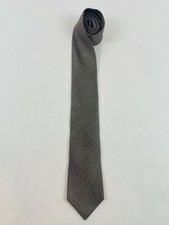 Kenneth Cole Reaction 100 Silk Men's Neck Tie Brown Gray