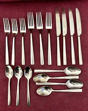 17 pc Gold 18/10 Stainless Steel Flatware China 03 Various Piece Set