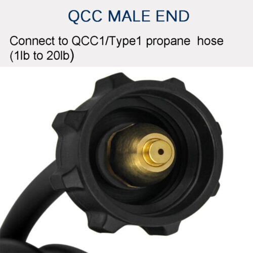 Propane Adapter Hose LP Tank 1lb to 20lb Converter QCC1 For Mr. Heater Big Buddy