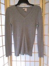 DKNY Jeans Womens Gray Pullover Sweater Top Sz L
