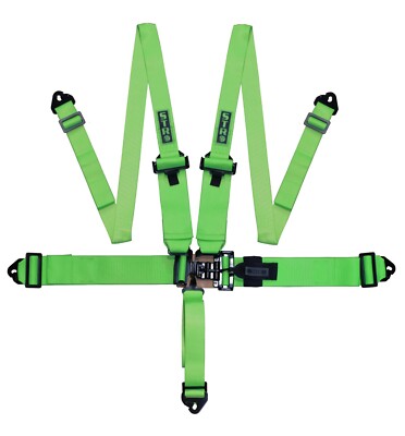 Nascar Race Harness 5-Point 3'' to 2'' FHR Racing Sicherheitsgurt F2 SFI Green STR
