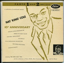 NAT KING COLE Signed Capitol 10th Anniversary 45RPM Album A Little Dream PSA/DNA