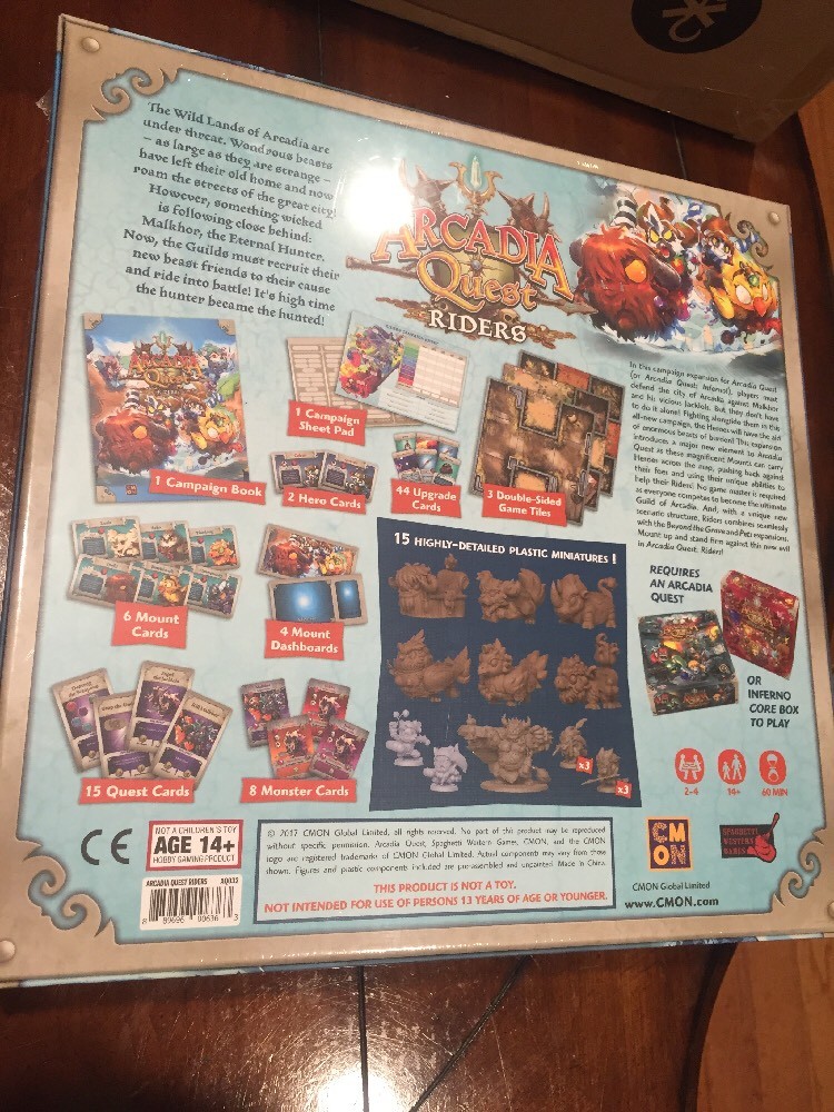 Arcadia Quest Riders Kickstarter with all Exclusives In Hand & Ready