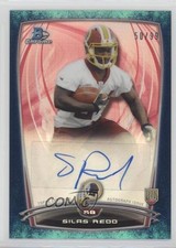 2014 Bowman Chrome Rookie Bubbles Refractor 50/99 Silas Redd #RCRA-SR Auto 4k8